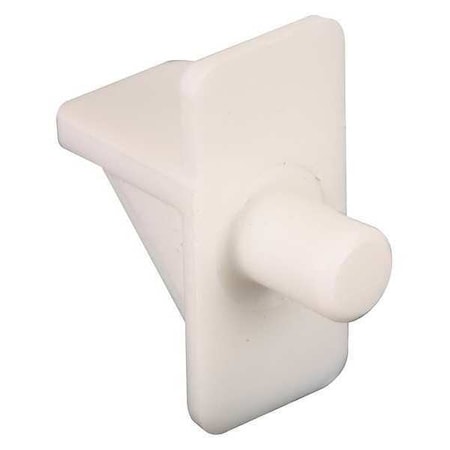 Primeline Tools Shelf Support Peg, 1/4 in. Diameter, White Plastic, PK8 U 10138