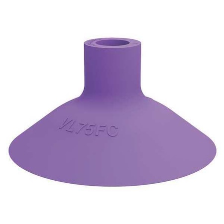 Piab Suction Cup, Purple, 38.5mm H, PK5 VL75FC | Zoro