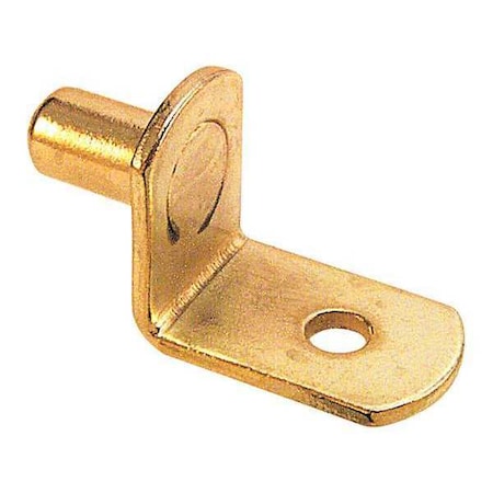 Primeline Tools 20 lb., 1/4 in. Brass-Plated Steel L-Shelf Support Pegs, PK8 U 10168