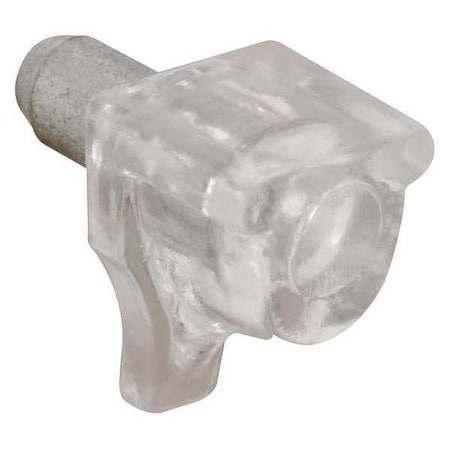 Primeline Tools 5 mm. Clear Metal/Plastic Shelf Support Peg, PK8 U 10159