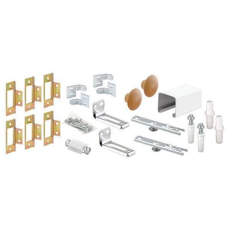 Primeline Tools 48 in., Bi-fold Closet Door Track Kit (1 Kit) 164687