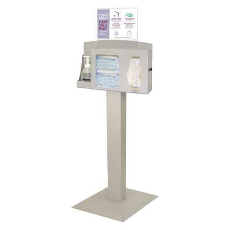 Bowman Dispensers Respiratory Hygiene Station, 56-1/16 in.H BD102-0012