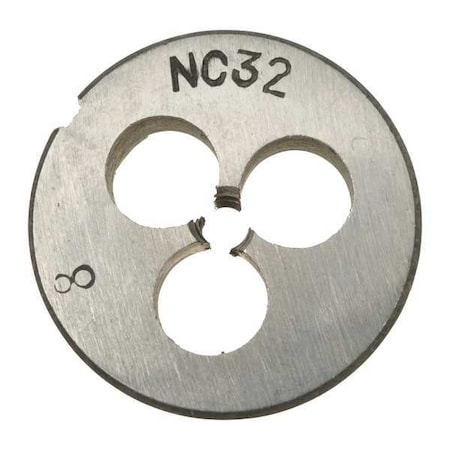 Zoro Select Alloy Steel Die, 8-32 UNC CCT1060-124