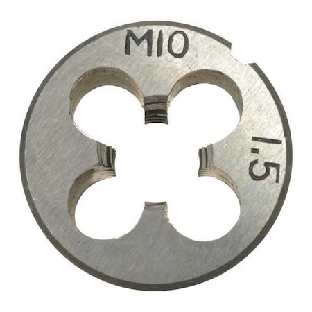 Zoro Select Alloy Steel Die, M10x1-1/2 CCT1060-140