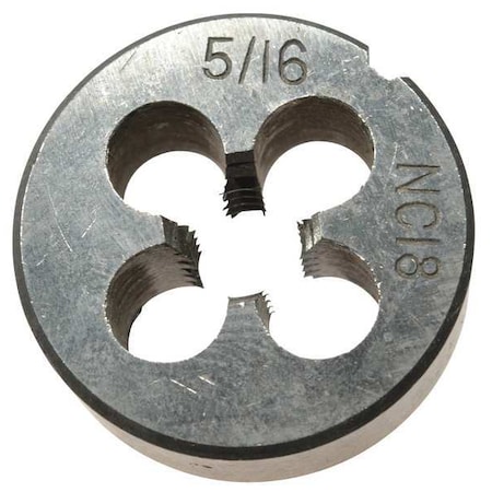 Zoro Select Alloy Steel Die 1" Width, 5/16-18 UNC CCT1060-85