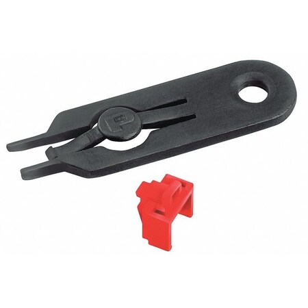 Panduit Network Blackout Jack, Copper, Violet, Pk10 PSL-DCJB-VL