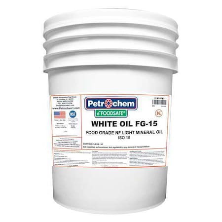 Petrochem 5 gal Pail, Hydraulic Oil, 15 ISO Viscosity, 5W SAE WO FG-15-005