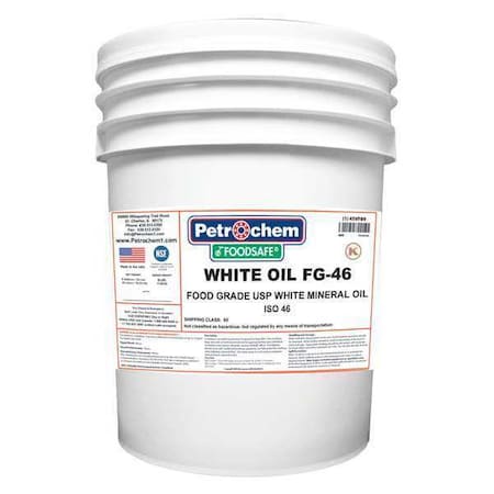 Petrochem 5 gal Pail, Hydraulic Oil, 46 ISO Viscosity, 15W SAE WO FG-46-005