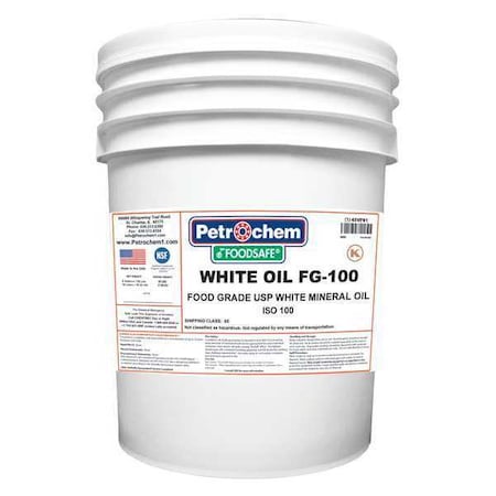 Petrochem 5 gal Pail, Hydraulic Oil, 100 ISO Viscosity, 30 SAE WO FG-100-005