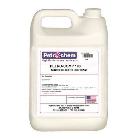 Petrochem Compressor Oil, 1 gal., Jug, Mineral Oil PETRO-COMP 100-001