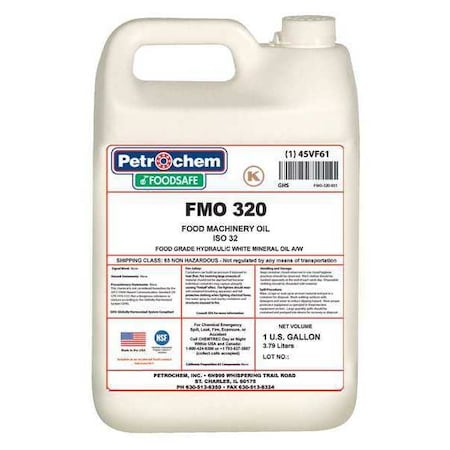 Petrochem 1 gal Pail, Hydraulic Oil, 320 ISO Viscosity, Not Specified SAE FMO 320-001