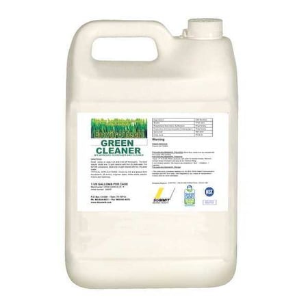 Summit Industrial Products Cleaner, Jug, 1 gal, Fresh ENVIROTECH GREEN CLEANER
