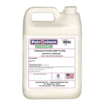 Petrochem Compressor Oil, 1gal, Jug, Polyalphaolefin PETRO-COMP FG-40XL-001
