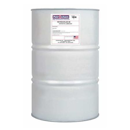 Petrochem Compressor Oil, 55 gal, Drum, 15 SAE Grade PETRO-PLUS 46-055