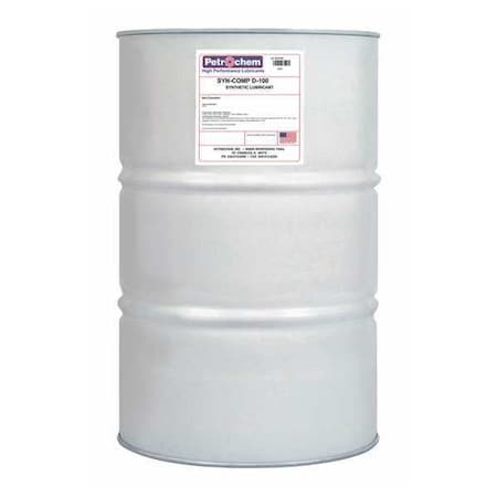 Petrochem Compressor Oil, 55gal, Drum, Synthetic Oil SYN COMP D-100-055