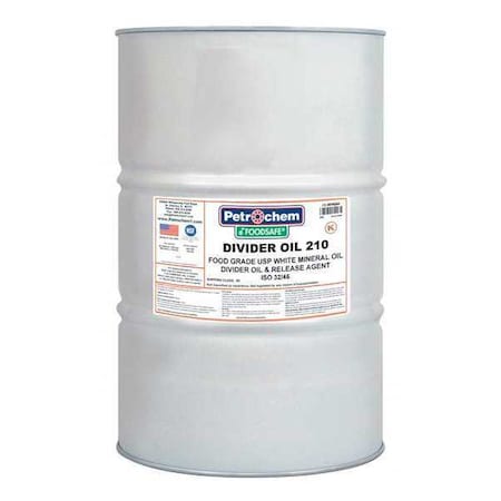 Petrochem 55 gal Divider Oil Drum 32 ISO Viscosity, 20 SAE, Clear DIVIDER OIL 210-055
