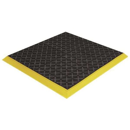 Crown Matting Technologies Drainage Mat, Vinyl, Grit, 3 ft 3 in W x 6 ft 6 in L, Black XT0036GB