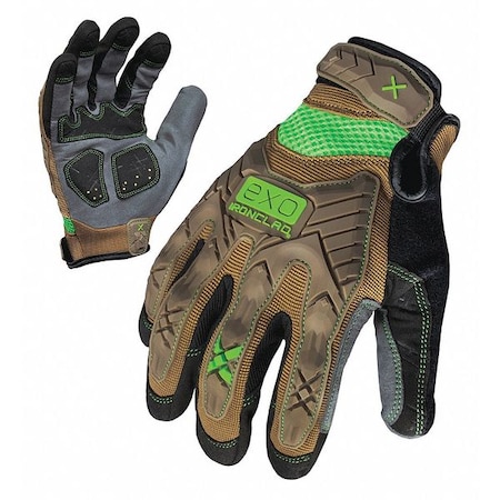 Ironclad Performance Wear Impact Mechanics Glove, Brown/Gray, L, PR EXO2-PIG-04-L