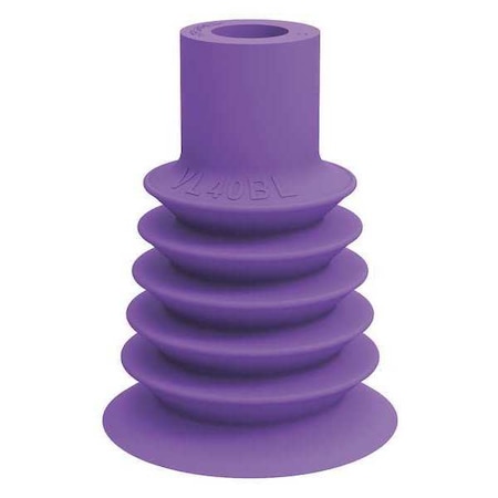 Piab Suction Cup, Purple, 40mm Dia., 53mm H, PK5 VL40BL
