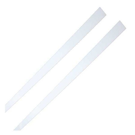 Mirredge Strips, 48 in L, 1 1/2 in W, 1/8 in H, White Acrylic 16248