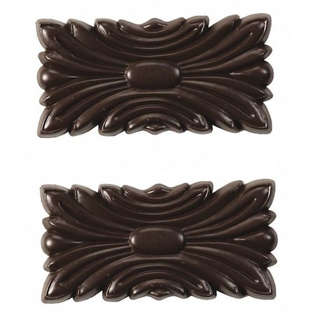 Mirredge Seam Plates, 3 in L, 1 1/2 in W, 1/4 in H, Cherry Walnut 53502