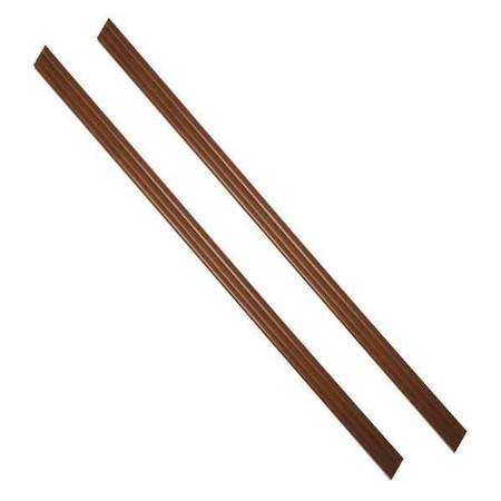 Mirredge Strips, 59 1/2 in L, 1 1/2 in W, 1/4 in H, Wood Grain 55260