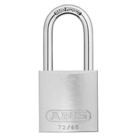 Abus Keyed Padlock, Open, Rectangular Aluminum Body, Hardened Steel Shackle, 3/4 in W, 6 PK 19379