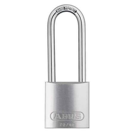Abus Keyed Padlock, Open, Rectangular Aluminum Body, Hardened Steel Shackle, 13/16 in W, 6 PK 15430