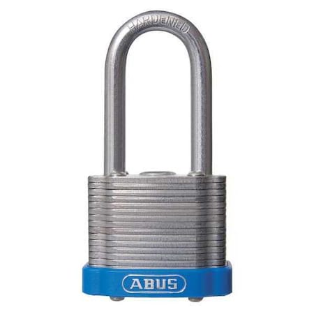 Abus Keyed Padlock, Open, Rectangular Steel Body, Hardened Steel Shackle, 11/16 in W, 3 PK 19360
