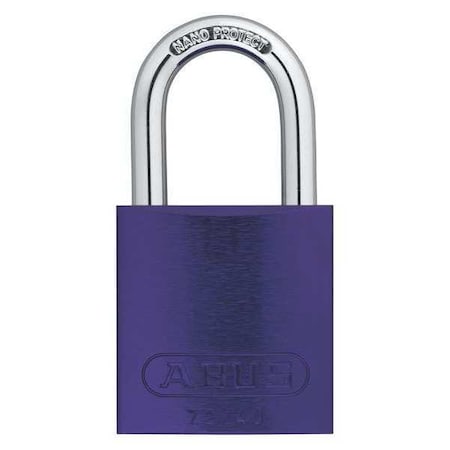 Abus Keyed Padlock, Open, Rectangular Steel Body, Hardened Steel Shackle, 3/4 in W, 6 PK 19332