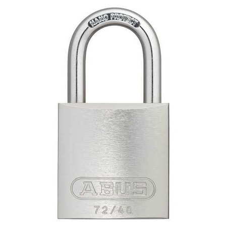 Abus Keyed Padlock, Open, Rectangular Steel Body, Hardened Steel Shackle, 3/4 in W, 6 PK 19308