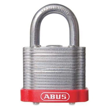 Abus Keyed Padlock, Steel Body, Hardened Steel Shackle, 11/16 in W, 3 PK 19339
