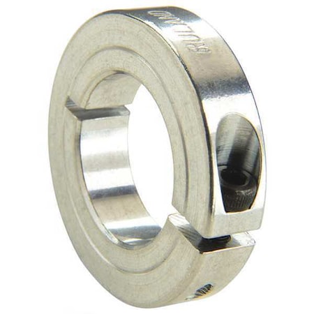 RULAND Shaft Collar, Alum, 1 pc, 5mm Bore Dia. ENCL20-5MM-A