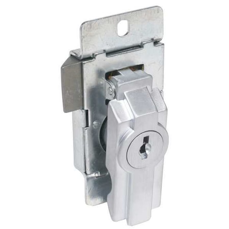 45番 Ccl Enclosure Lock, Dull Chrome, Varies For Door Thickness