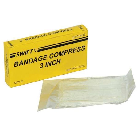 Honeywell Gauze Compress, Sterile, No, Cotton, PK2 35143TC