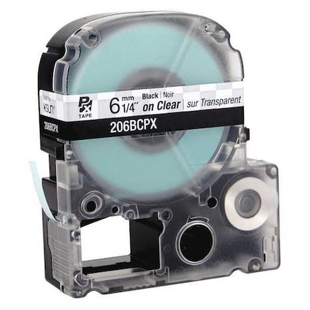 Epson Label Cartridge, Black on Clear, Labels/Roll: Continuous 45WA08