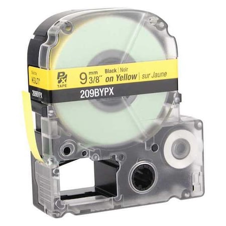 Epson Label Cartridge, Black on Yellow, Labels/Roll: Continuous 45WA16