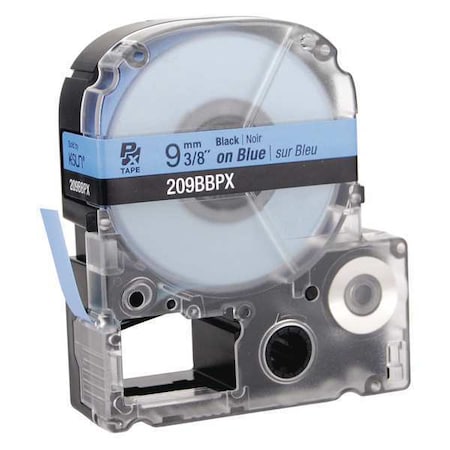 Epson Label Cartridge, Black on Blue, Labels/Roll: Continuous 209BBPX
