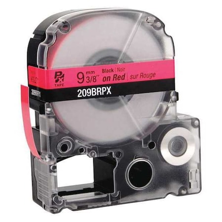 Epson Label Cartridge, Black on Red, Labels/Roll: Continuous 45WA19