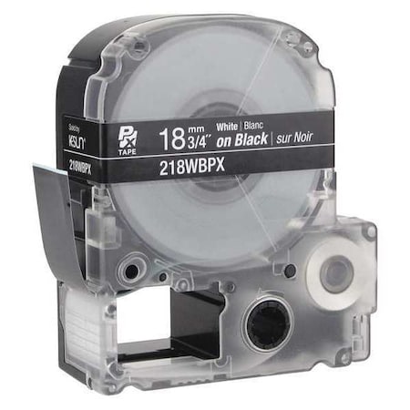 Epson Label Cartridge, White on Black, Labels/Roll: Continuous 45WA44