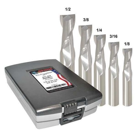 Zoro Select End Mill, 2 Flutes, Bright 204-888881