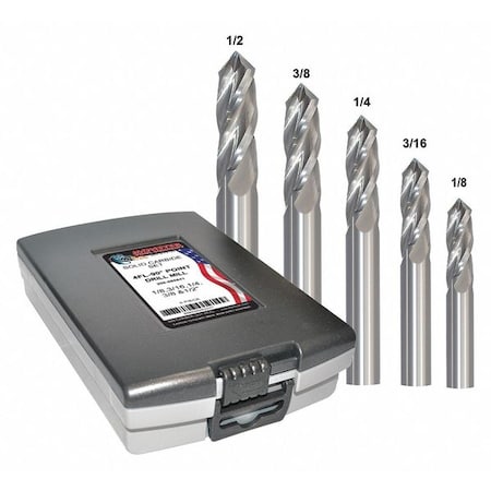 Zoro Select Drill Mill, Carbide, 4 Flutes, Bright, 208 208-888841