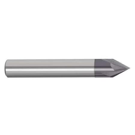 Zoro Select Chamfer End Mill, 1/4 in. Dia, Carbide, 209 209-064250B