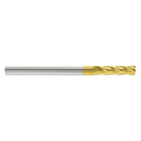 Zoro Select End Mill, 1/4 in.4 Flutes, TiN 218-001026