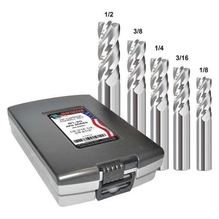 Zoro Select End Mill, 4 Flutes, Bright 284-888881