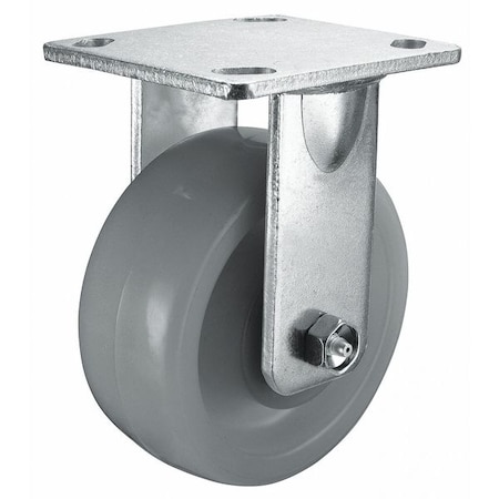 Zoro Select Rigid Plate Caster, Nylon, 4 in., 1000 lb. P25R-N040K-14-001