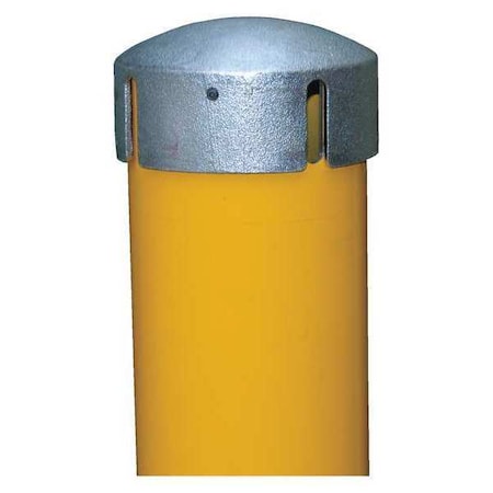 Vestil Bollard, 8 in. L, 24 in. H, 43 lb. BOL-JKS-24-5.5