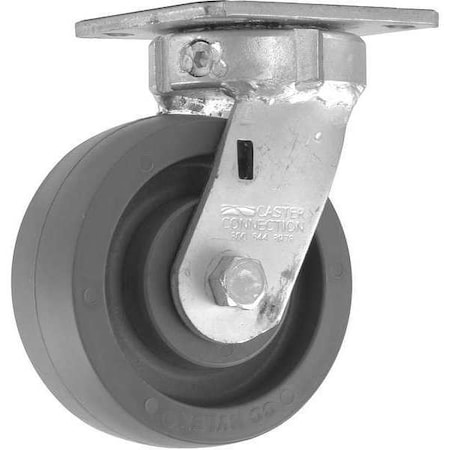 Zoro Select Swivel Plate Caster, Nylon, 5 in., 1250 lb. CDP-G-41