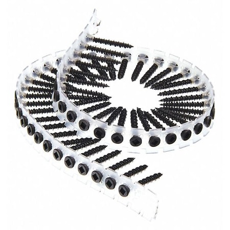 Duraspin Drywall Screw, #7 x 1-5/64 in, Steel, Trim Head Square Drive, 4000 PK 07Q125PBQ