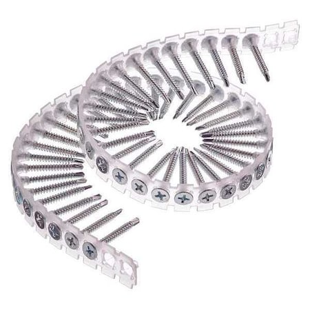 Duraspin Drywall Screw, #6 x 1-1/4 in, Steel, Flat Head Phillips Drive, 4000 PK 06C125PB